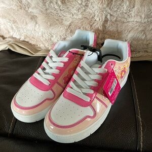 Womens Barbie Sneakers Skater Shoes Flower Power New